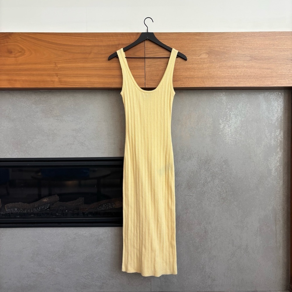 7 for All Mankind Yellow Knit Set, Size S - Picture 10 of 15